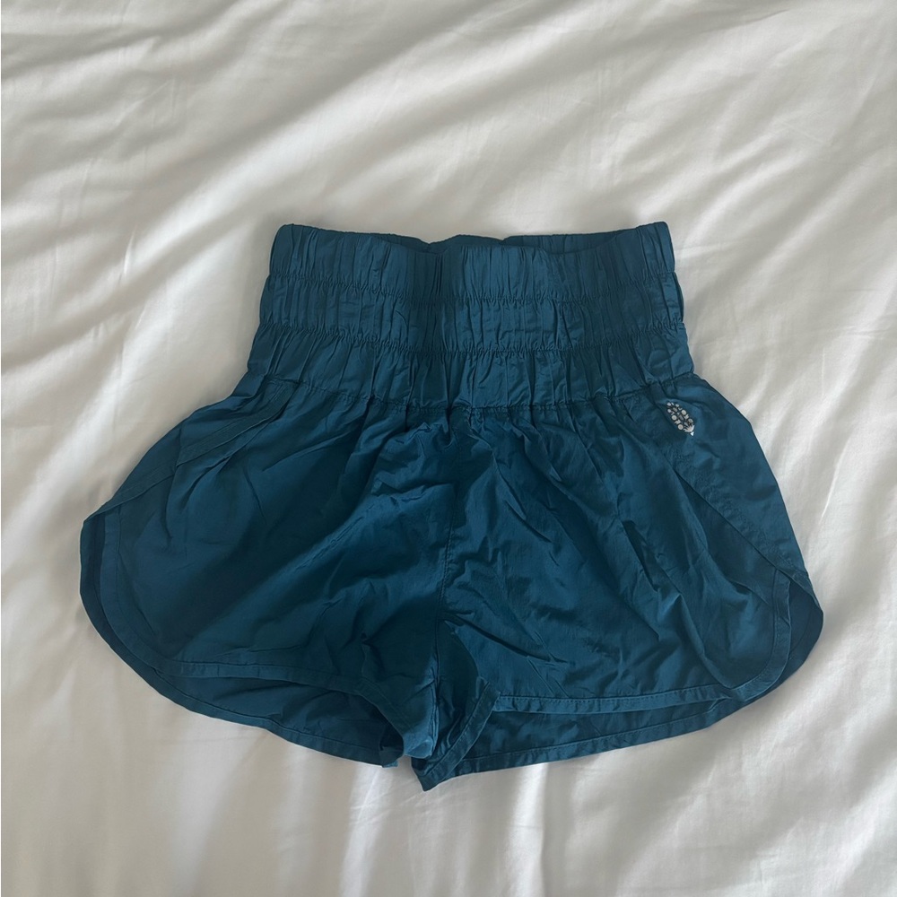 Teal High-Waisted Free People Shorts